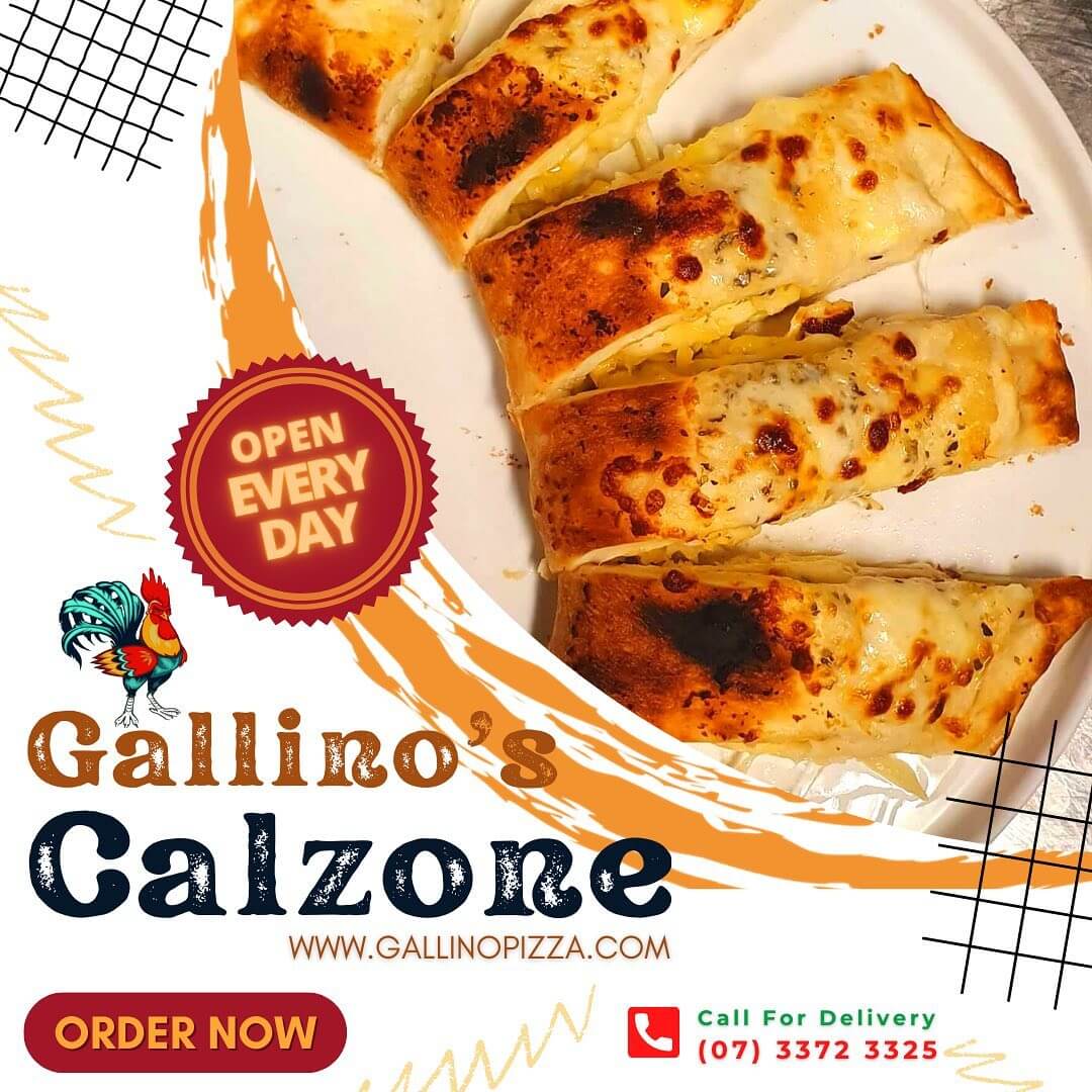 Italian Restaurant Heathwood Gallino Pizza Calzone